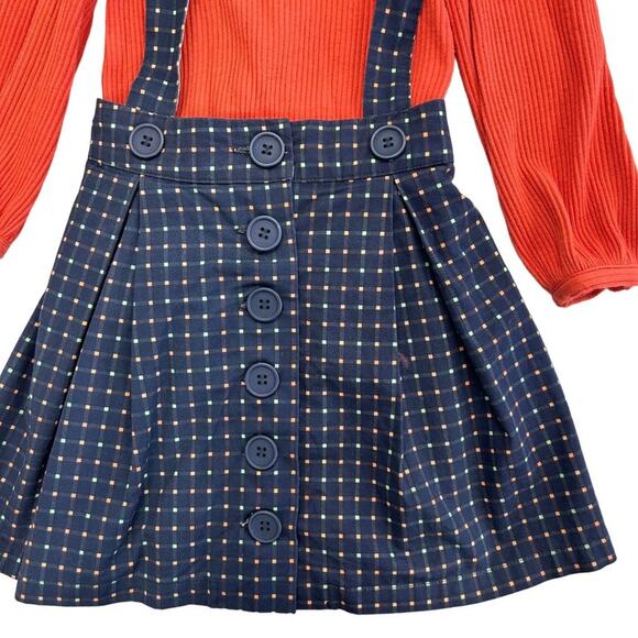 Little Lord & Lady 2 Piece Top Polka Dot Overall Dress Set Girls 3-4 - Picture 4 of 9